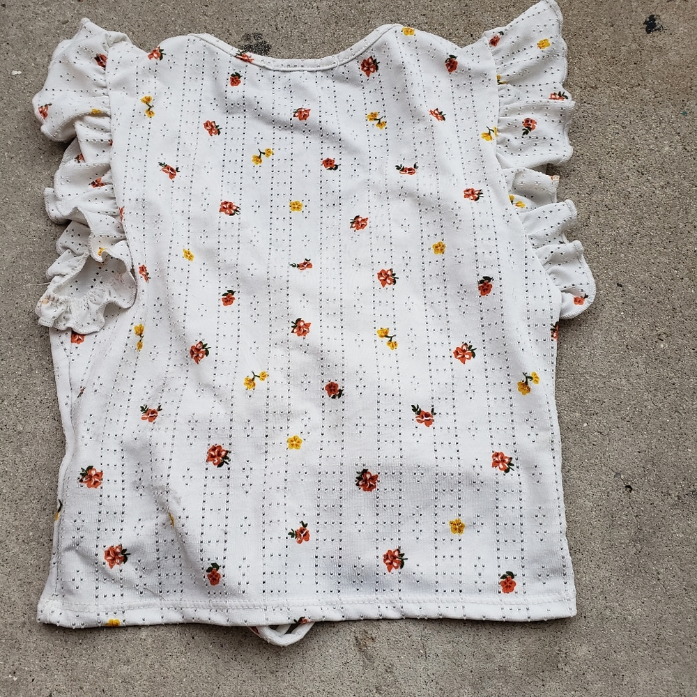 TRY ! THIS Ruffled Crop Top S - Picture 3 of 5